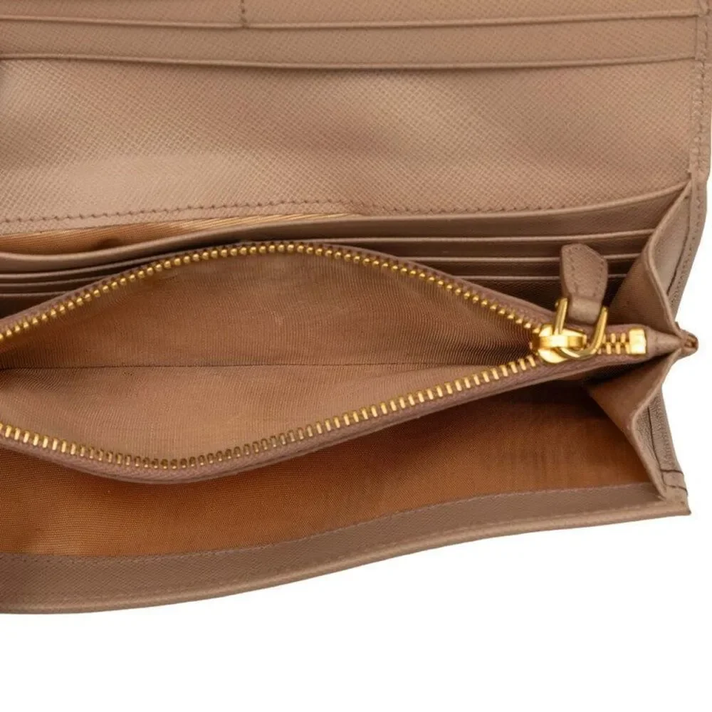 Prada Logo Ribbon Long Wallet